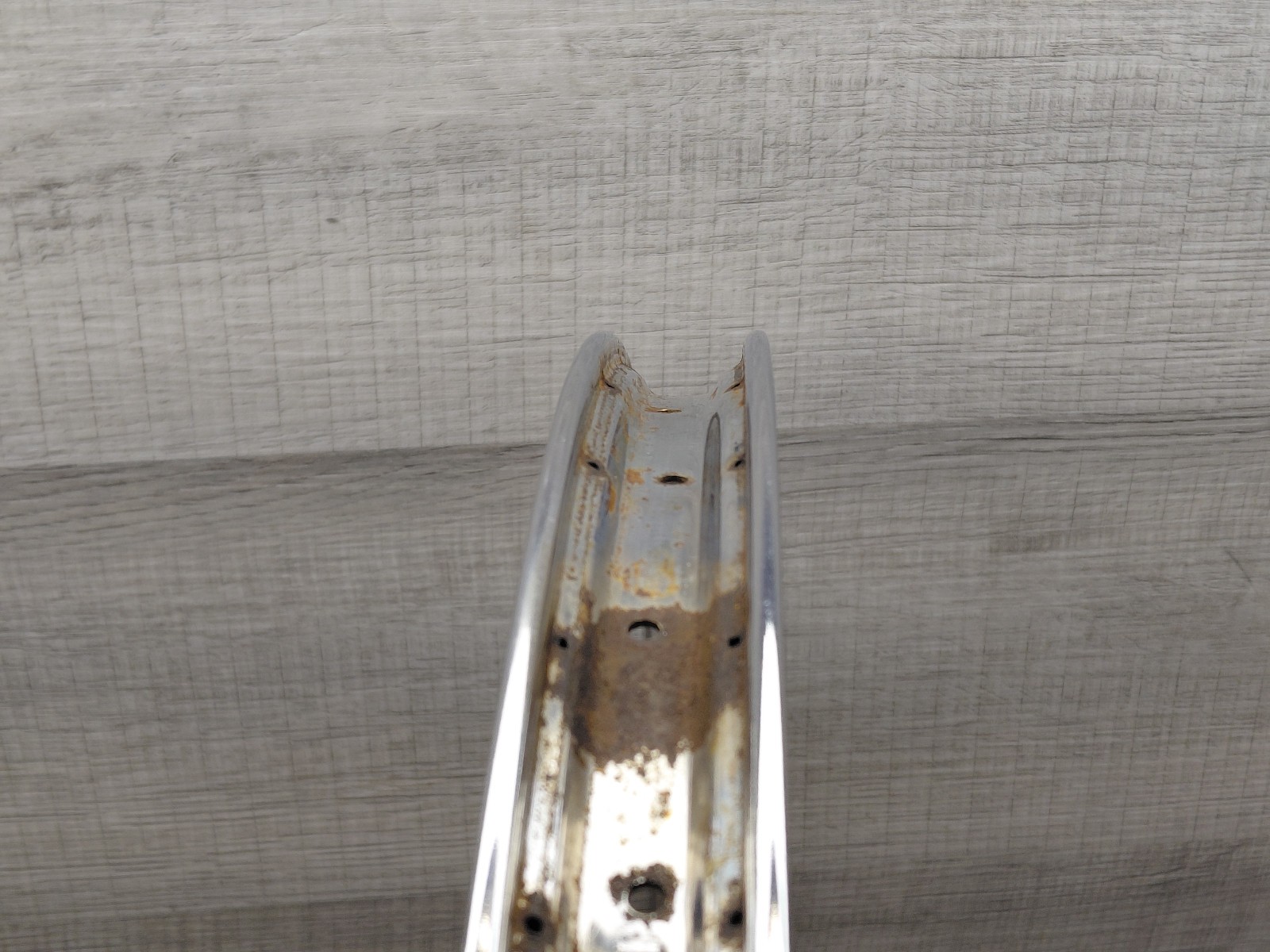 Vintage 26 X 1 3/4″ S-7 Chrome “Schwinn Tubular Rim” Stamped S-7 36 H Hoop Rim