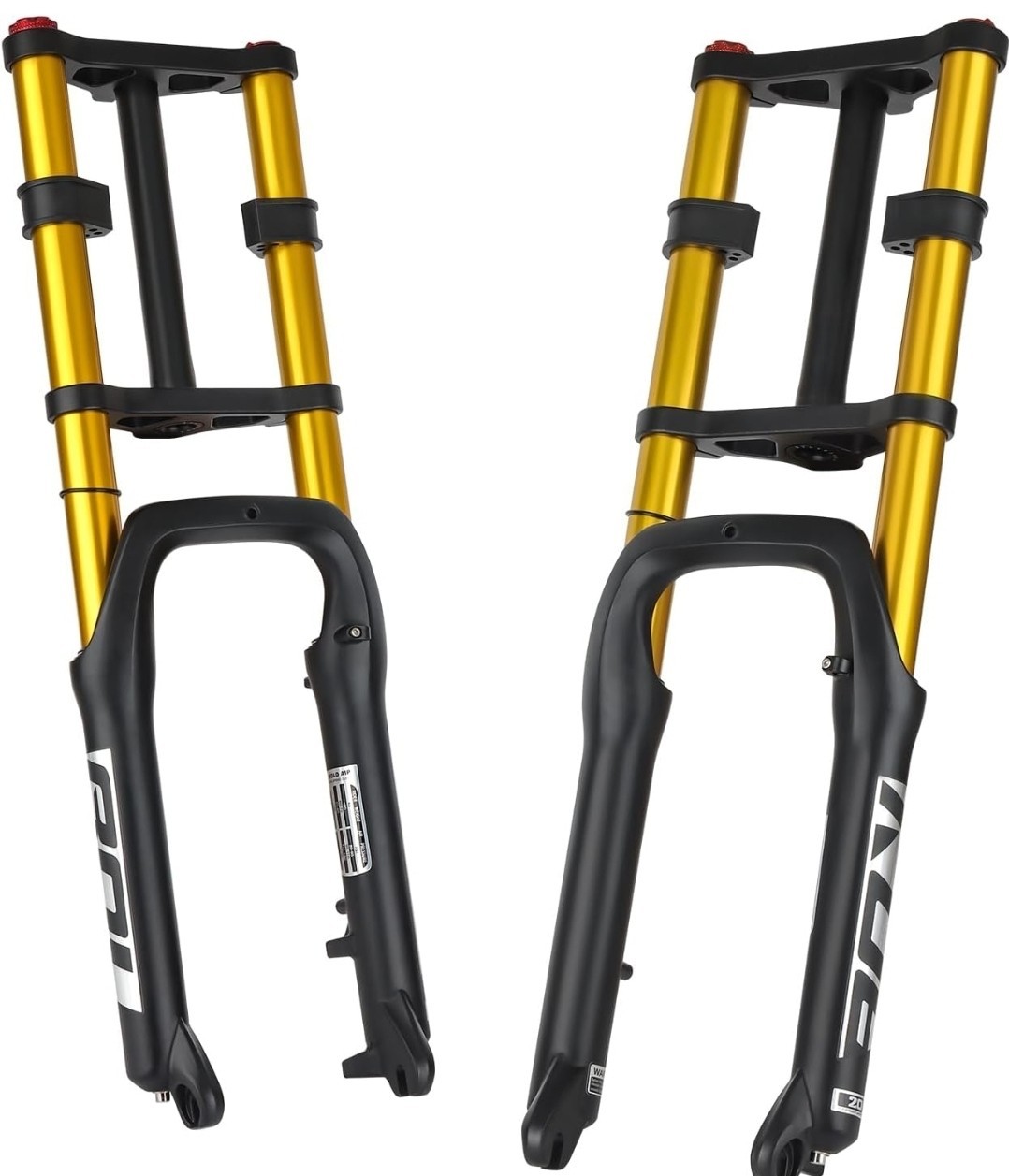 BOLANY Bike Suspension Fork 20inch 4.0 Tire Double Shoulder Snow Beach MTB…