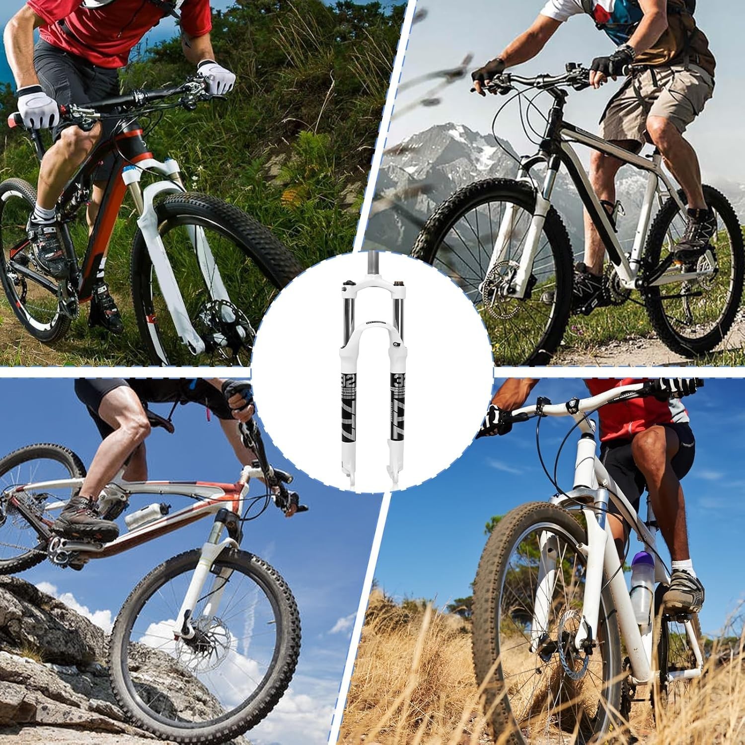 ZTZ 26″/27.5″/29″ MTB Suspension Fork,Shock Absorber XC Mountain Bike Front Fork