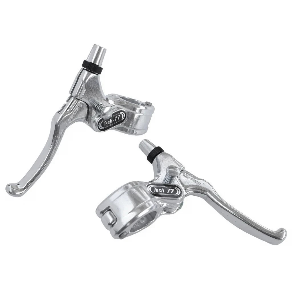 Dia-Compe Tech 77 BMX Locking Brake Lever Pair Set Freestyle Silver