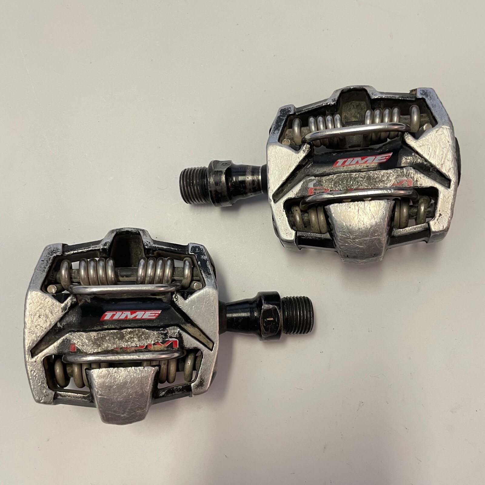 TIME ATAC Alium Clipless Pedals Mountain Bike mtb Vintage
