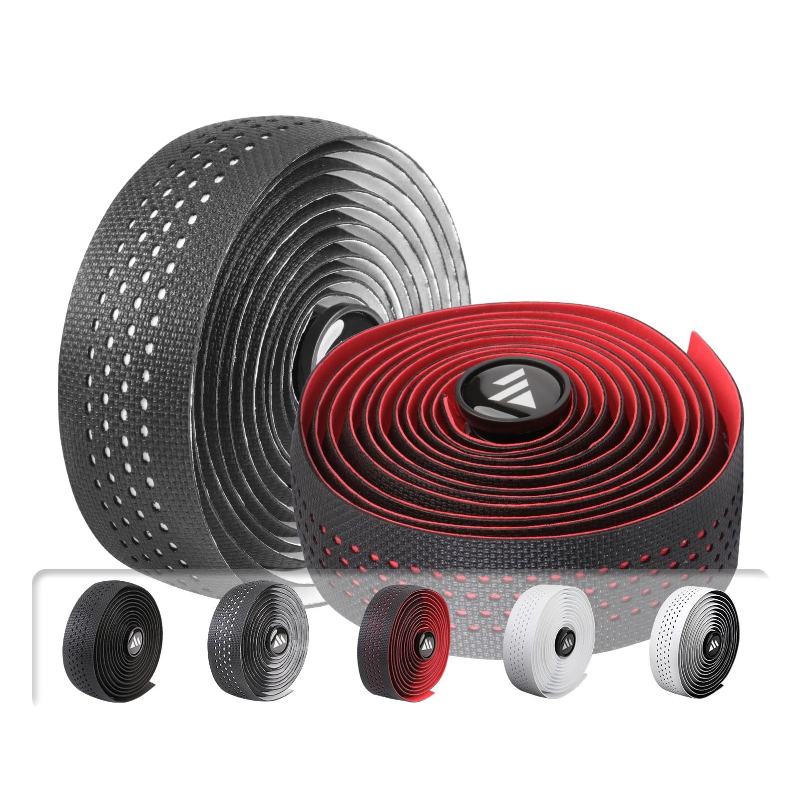 Bicycle Handlebar Tape, Multiple Colors Available: Black, Black-White, Black-…