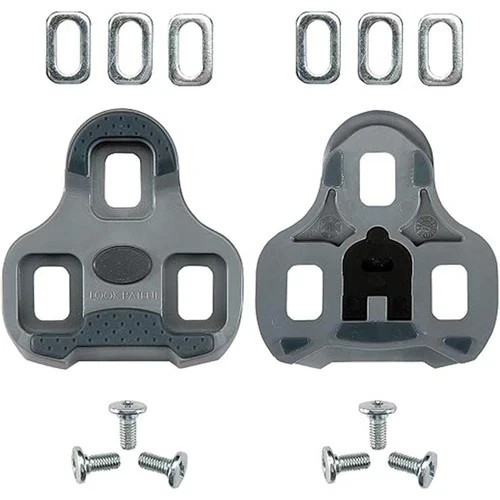 LOOK KEO Grip Cleat 4.5° Float Grey Original Road Bike Pedal Cleat Set OEM