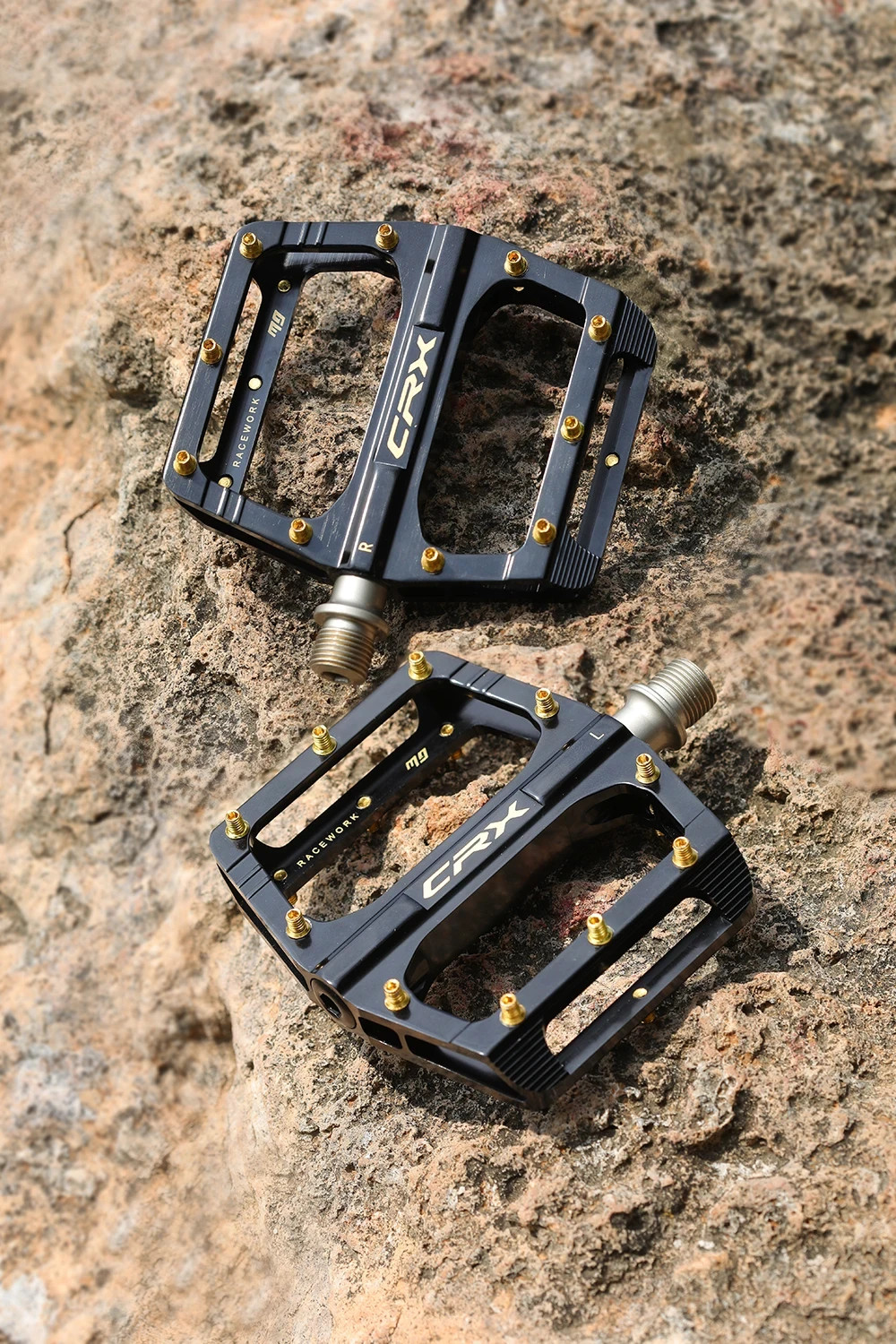 RACEWORK Aluminum Alloy Flat Bike Pedals Sealed Bearings Wide Platform MTB BMX