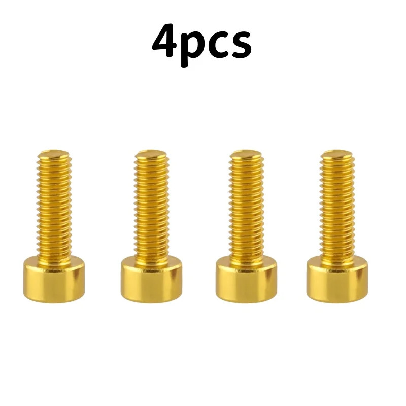 4Pcs Bike Water Bottle Cage Bolts Aluminum Alloy Hex Socket Screws 7 Colors