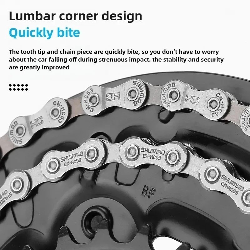 Bicycle Chain, 6 to 12 Speed 116-126 Links with Quick Links for MTB Bike