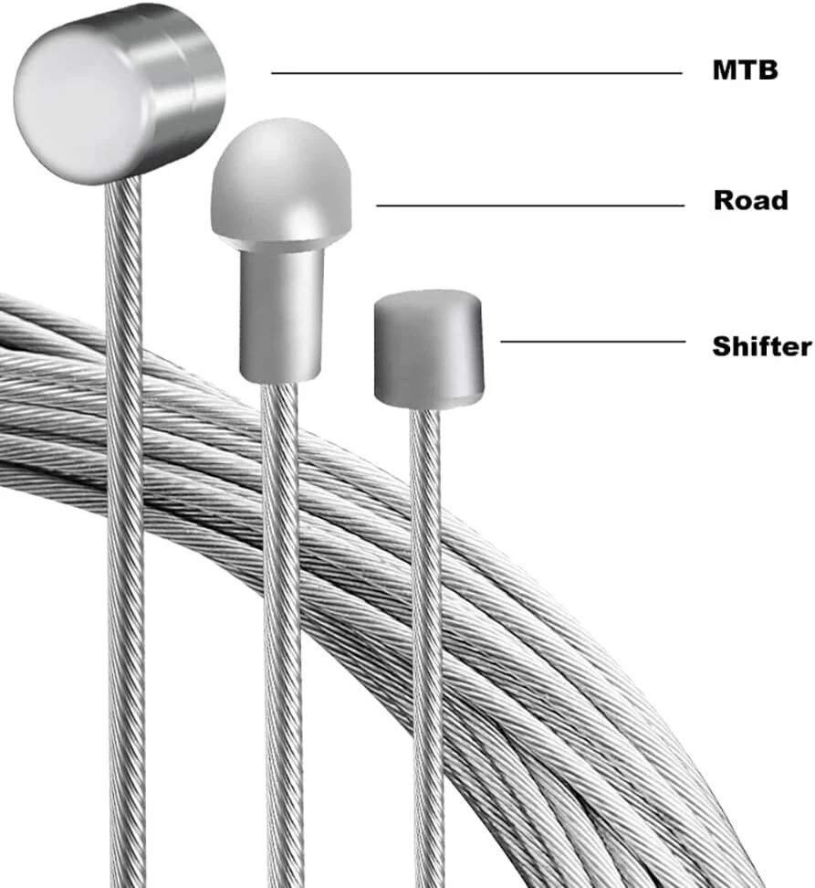 5/10Pcs Bicycle Bike Brake Shift Cables Stainless Steel Front Rear Inner Wire 2M