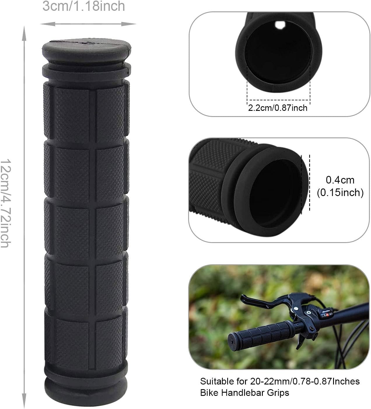 Universal Kids Bike Handlebar Grips – Non-Slip, 4.72″ with Tassels for All Bikes