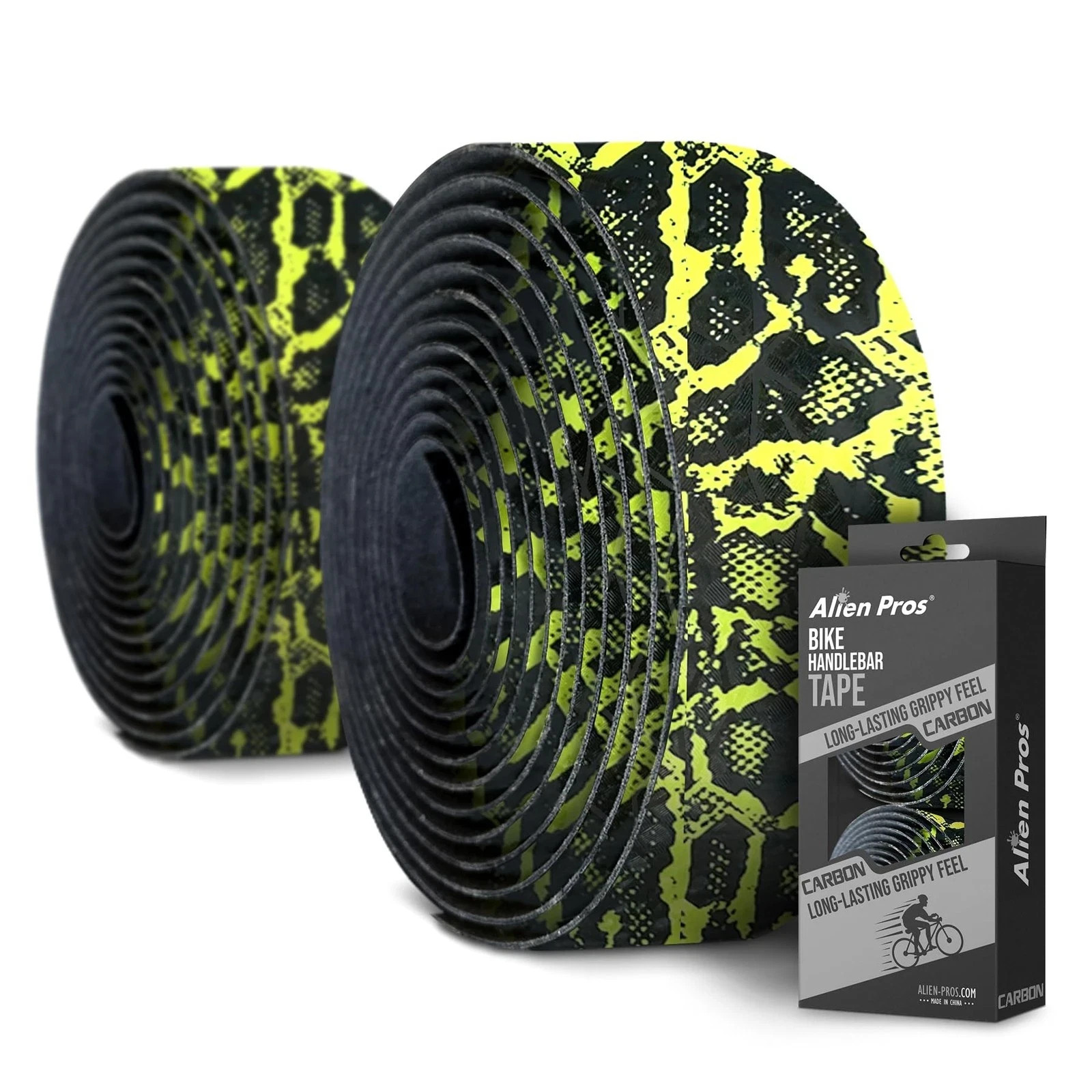 ALIEN PROS Bike Handlebar Tape PU (Set of 2) Black Red White Pink Blue – Enha…