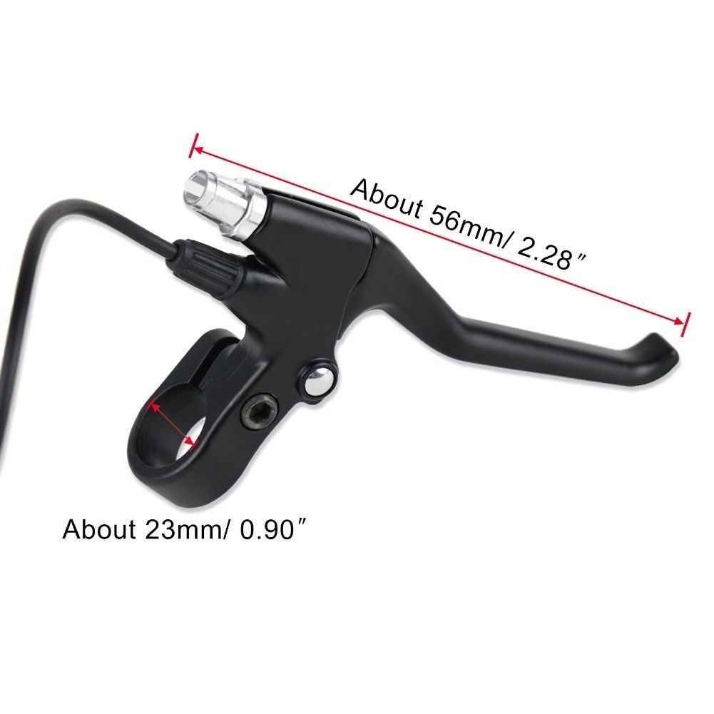 Power Off Brake Lever Z16 for Electric Bicycle with 3 Pin Black Aluminum