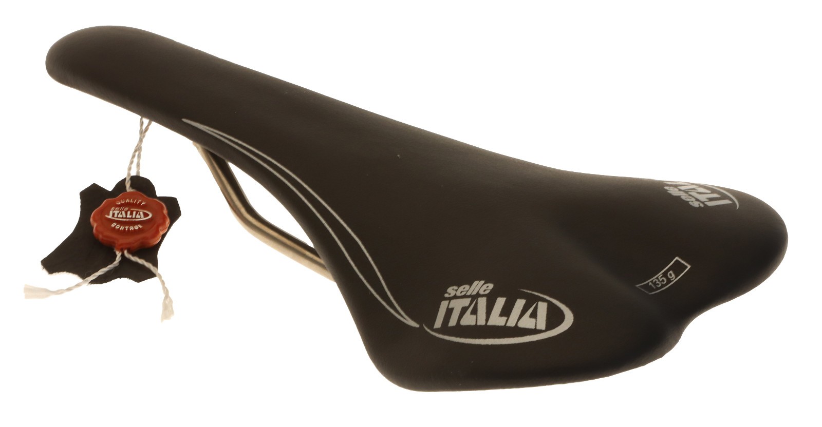 Selle Italia SLR Saddle Carbon Fiber Titanium Rails Black Leather NIB NOS NEW