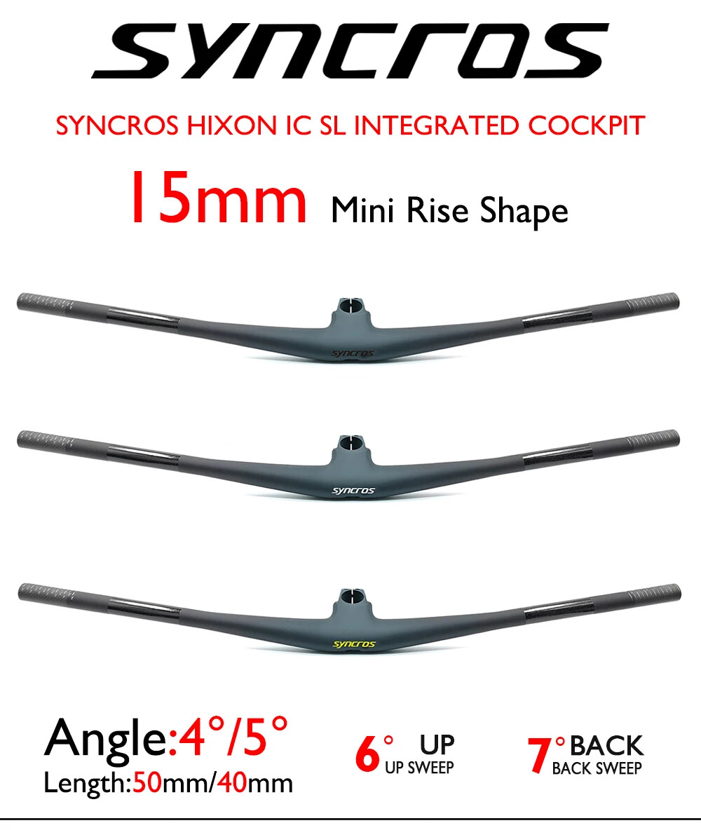-25°/15° Full Carbon FRASER IC SL WC MTB 780mm Integrated Handlebar with Stem