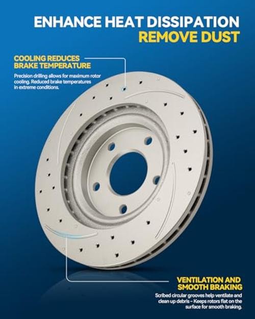 Front Brake Pads and Rotors Kit Grand Cherokee 2005-2010 – Front 53026-328mm