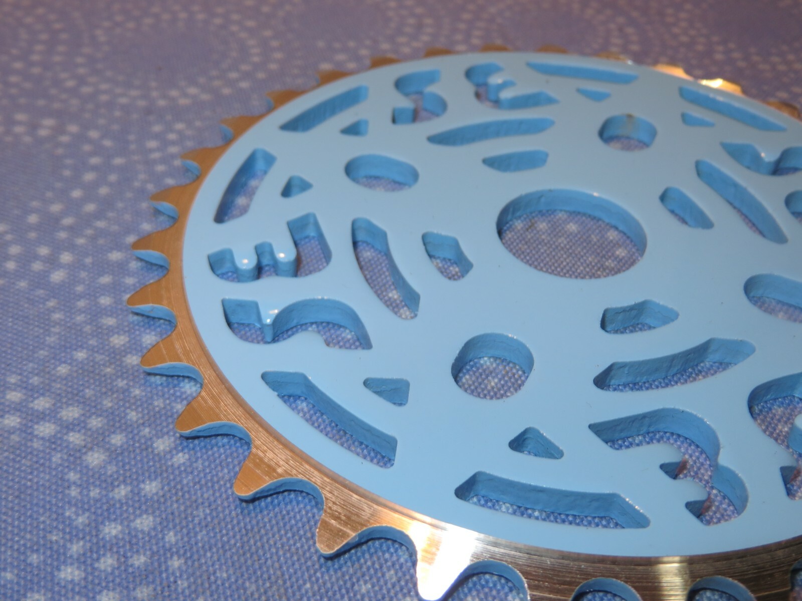 SE BMX Painted Blue 33T Chainring for 1/2″ x 1/8″ Chains – New