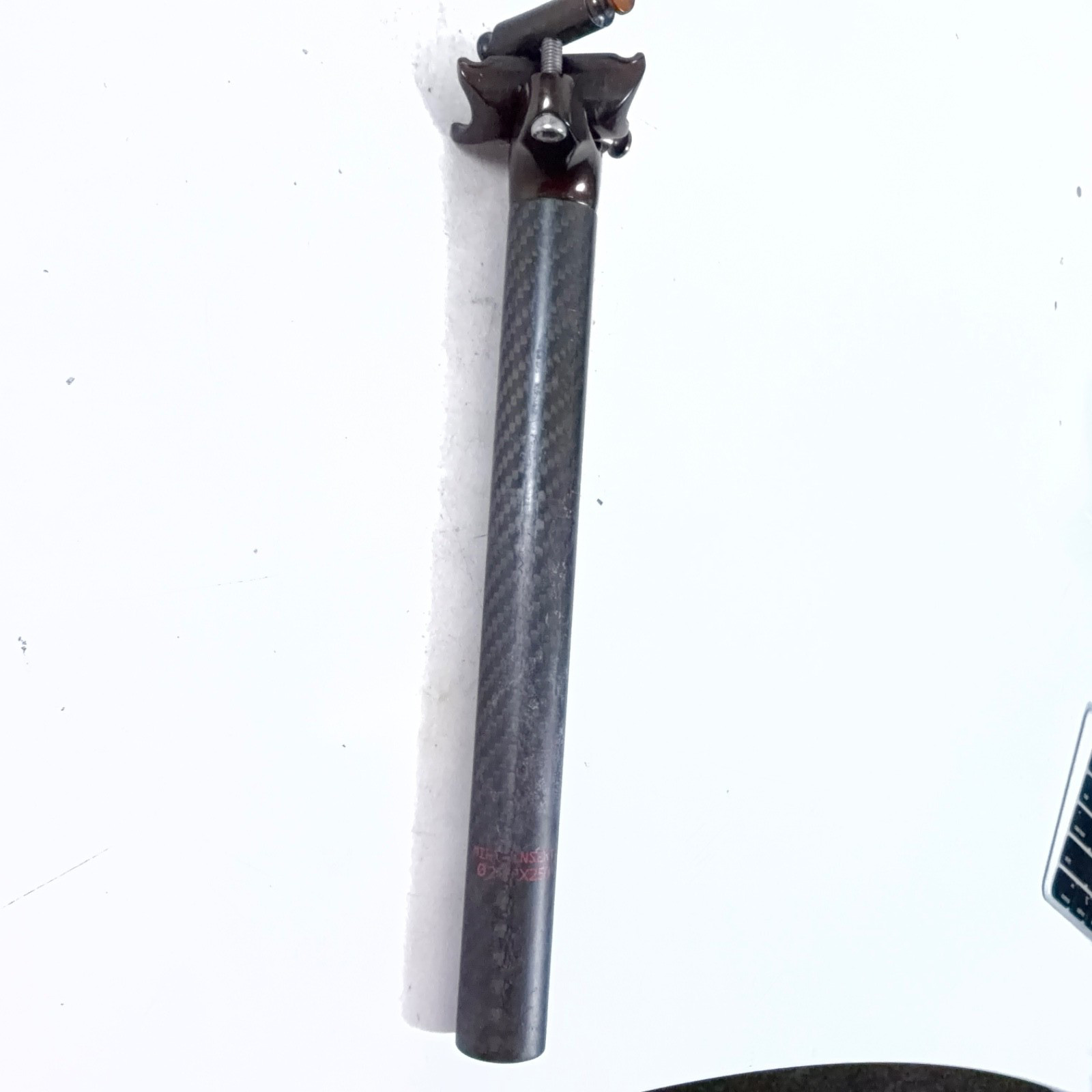 Unbranded Carbon Fiber Adjustable Seatpost Ø27.2/250mm Post, 25mm Setback