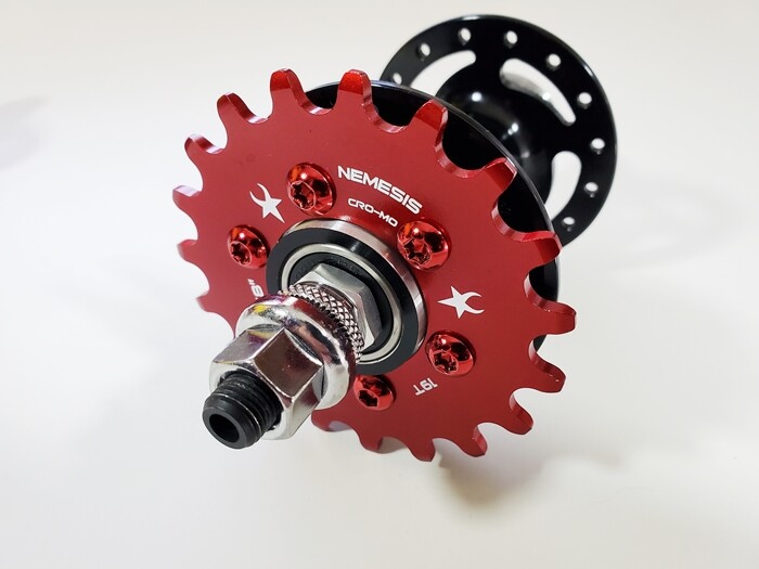 NEMESIS 16T FIXED GEAR COG – FOR DISC HUB – 1/8″ FIXIE – GOLD