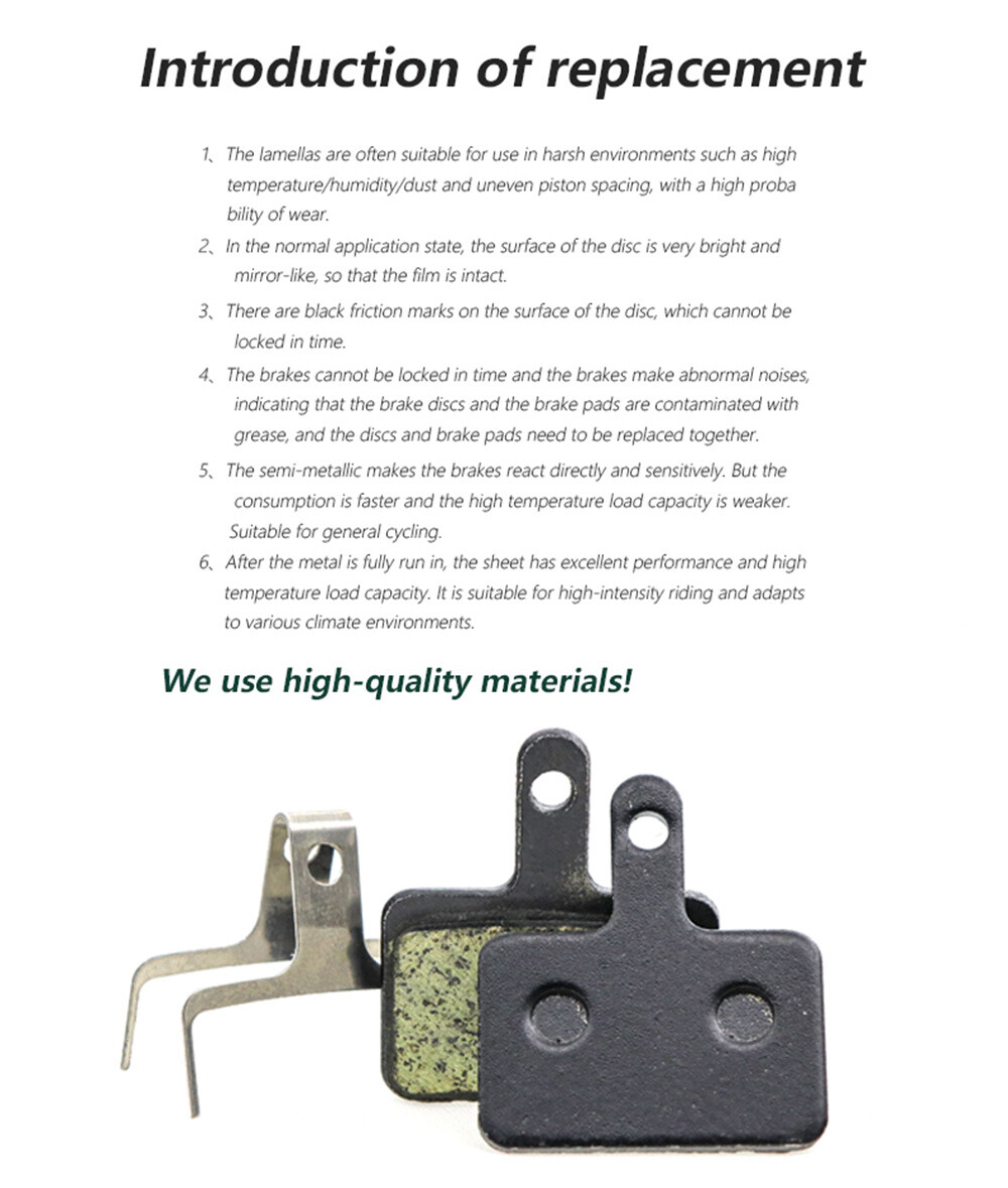 ZOOM B01S Brake pads Resin Disc Brake Pads for MT200/M315 / M355 / M395 / M446