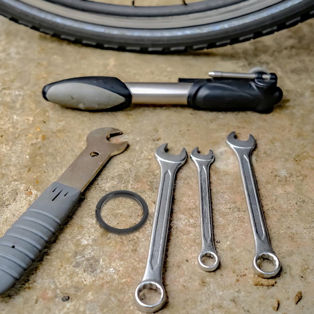 4 Pcs Bicycle Bottom Gasket Headset Base Ring Aluminum Alloy Front Fork Spacer