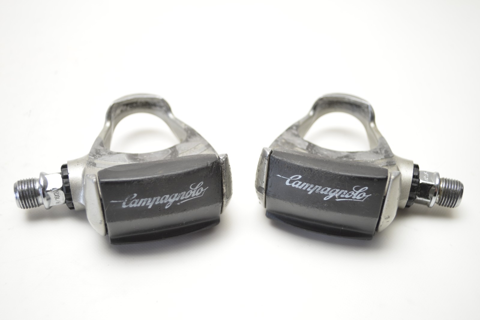 LOOK CAMPAGNOLO CLASSIC GRAY BLACK ROAD BICYCLE ALLOY CLIPLESS PEDALS 9/16 X 20