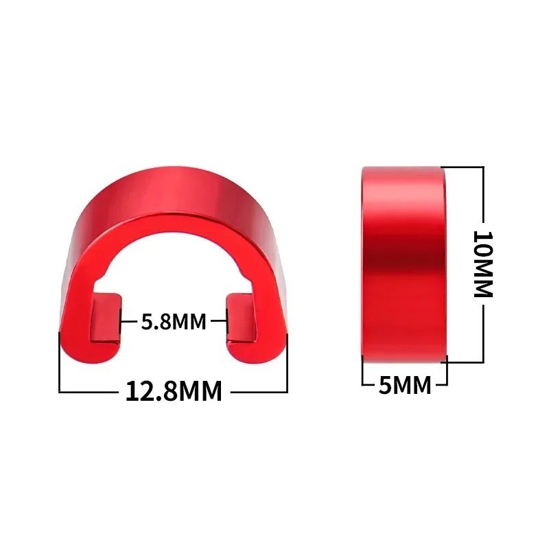 10PCS Bike Brake Cable Housing Clips Aluminum Alloy C-Clip Guide for MTB Road Bi