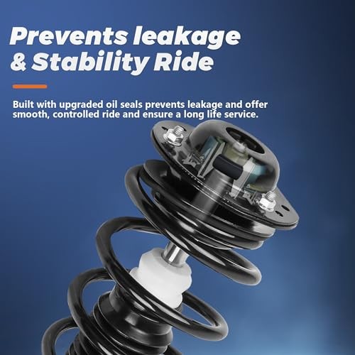 Pair Rear Complete Struts Assembly Compatible 2x Rear Struts 2002-2008 RWD