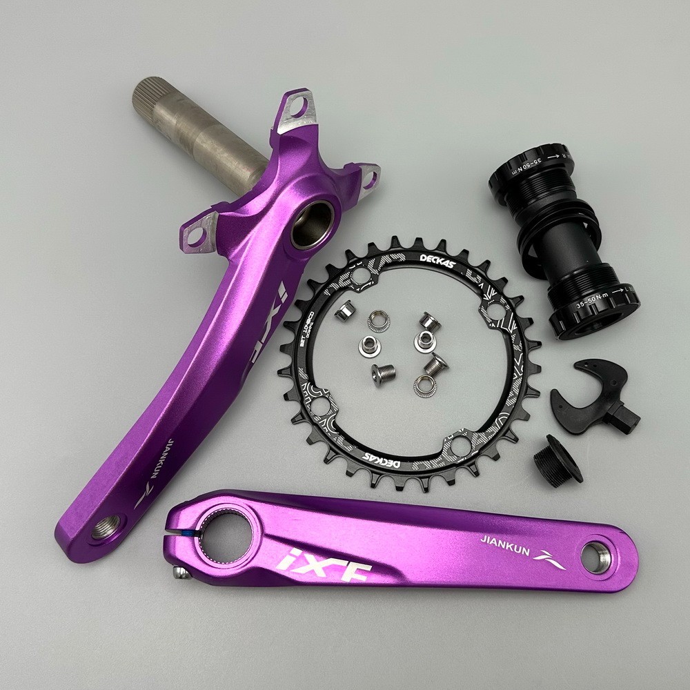 MTB Road Bike Crankset Crank arm 170mm w BB Narrow Wide Single Chainring 32T Kit