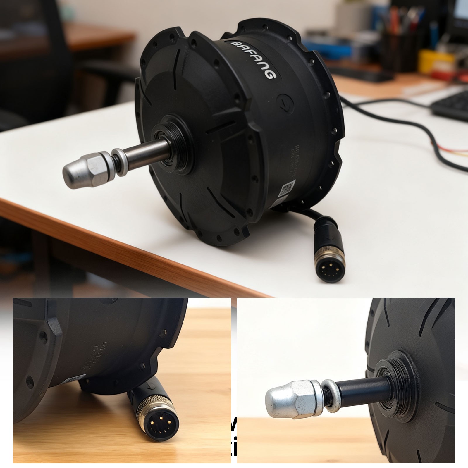 48V 750W Rear Hub Motor Fat Wheel Thread on 175mm Ebike Right Cable Bafang G060