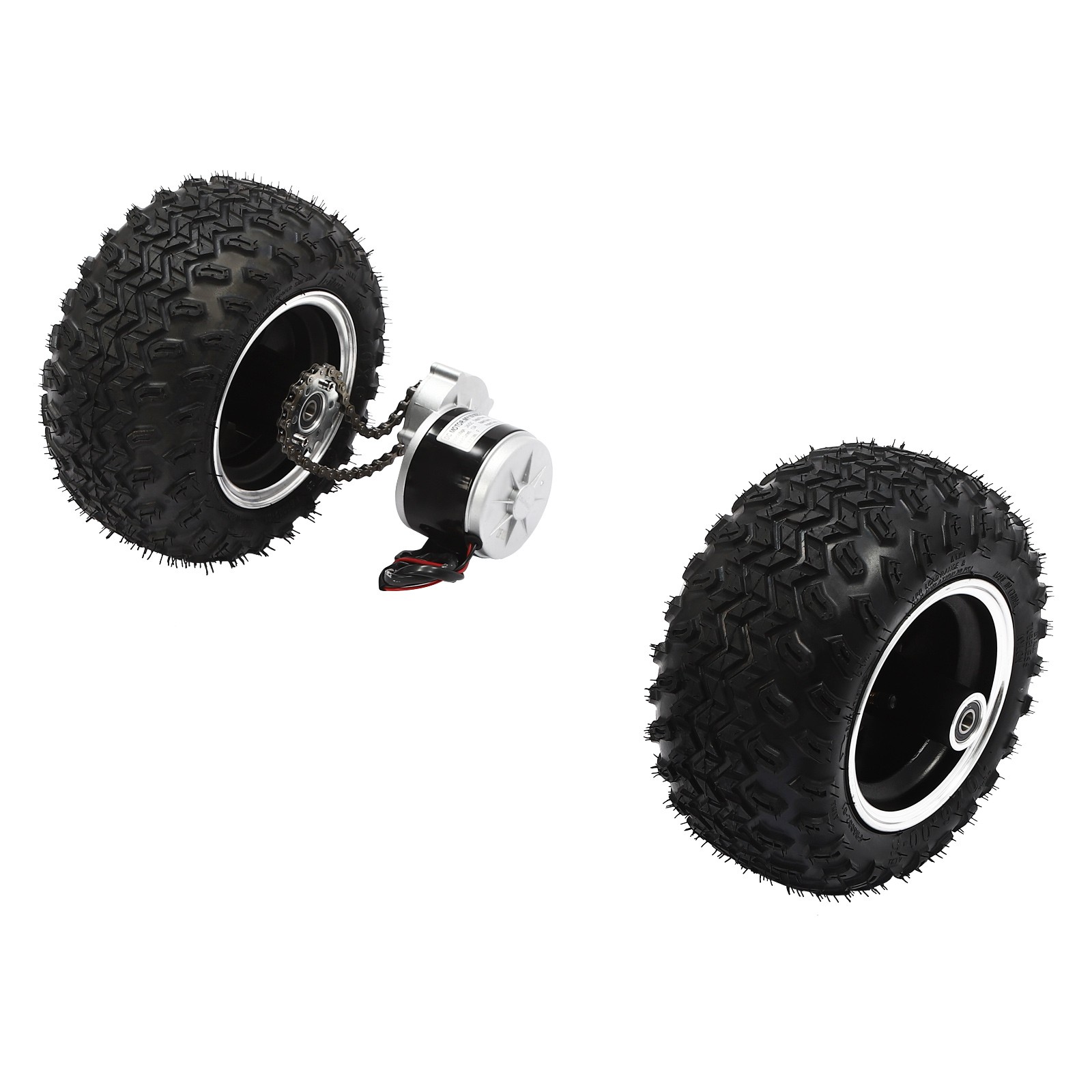 10″ Motor Drive Air Wheel Conversion Kit Double Wheel Electric Cart Scooter 250W