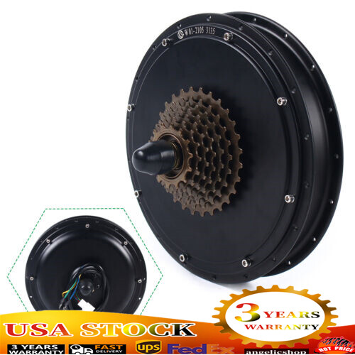 500RPM 48V 750W Rear Hub Motor Fat Wheel Thread Brushless Gearless Hub Motor