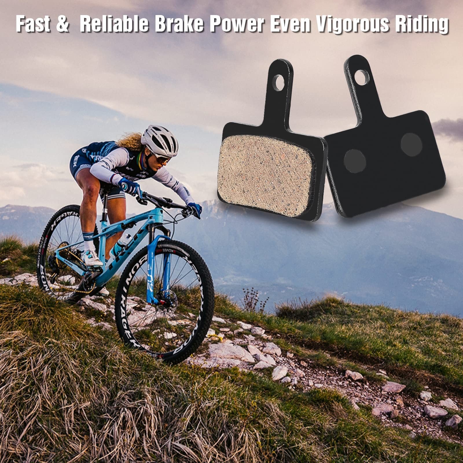 25 Pairs MTB Bike Brake Pads Compatible with Shimano & Tektro, Disc Brake Tools
