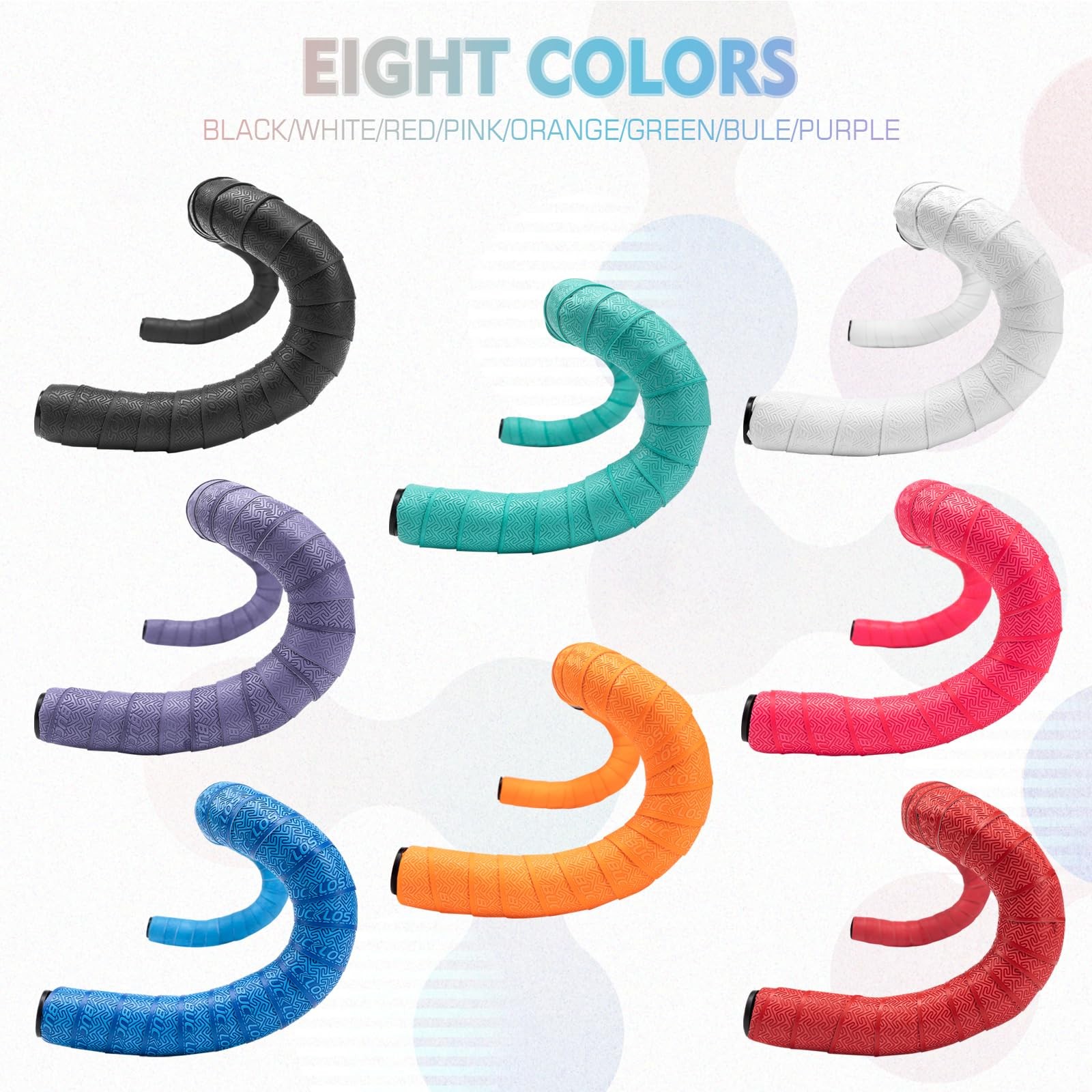 BUCKLOS Bike Handlebar Tape 86.6 inches x 1.18 x 0.11 inches, Black