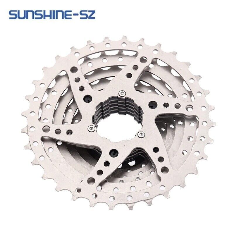 SUNSHINE 8 Speed Silver Cassette Freewheel 11-32/36/40/42T SHIMANO HG Bike MTB