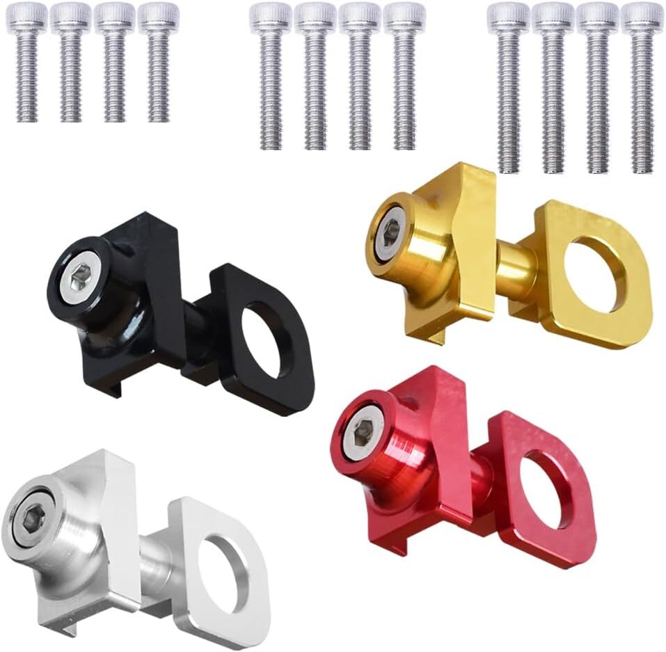 4 Sets Around 3.2 cm x 2 x 1.2 cm, 4 colors of Black + Red + Gold + Silver