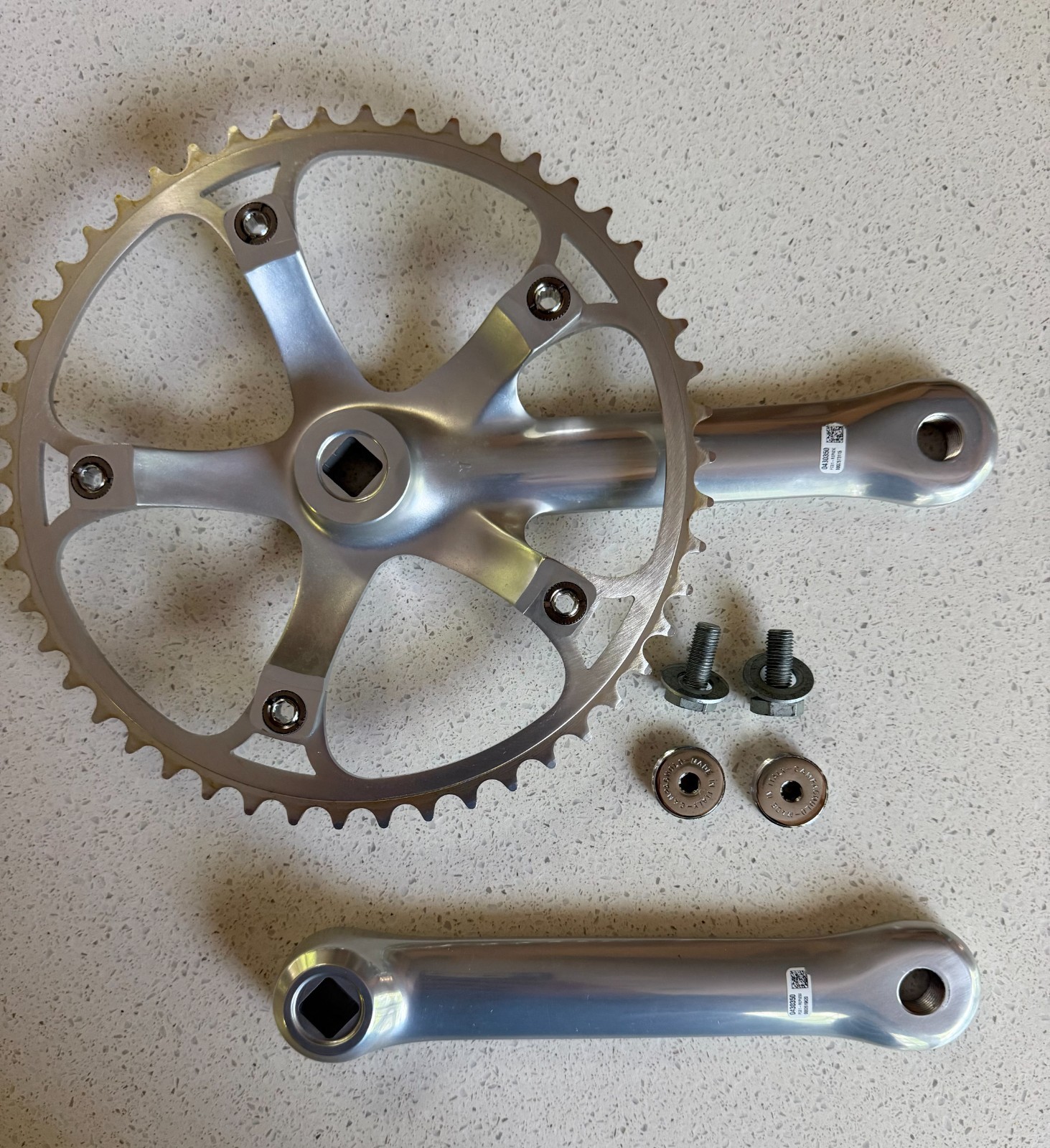 Campagnolo Record Pista Crankset 170mm / 50T Chainring- Near Mint