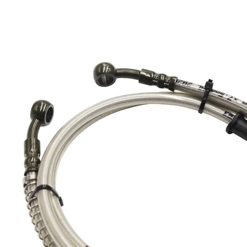 1500mm 59 Inch M10 Banjo Bolts Front Hydraulic Brake Hose Line Hose Cable ATV