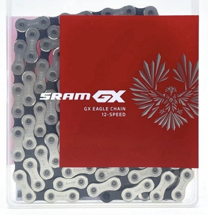 3pc Lot SRAM GX Eagle 12s Chain 126 Links PowerLock Silver Black