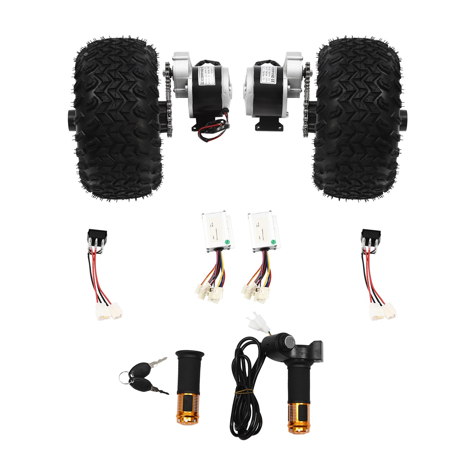 Motor Drive Air Wheel Conversion Kit Double Wheel Set Electrical Beach Scooter
