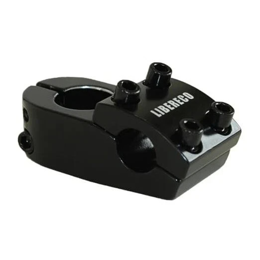 Libereco Aluminum Alloy BMX Stem:: Fits 22.2mm Handlebar & 28.6mm Fork Black
