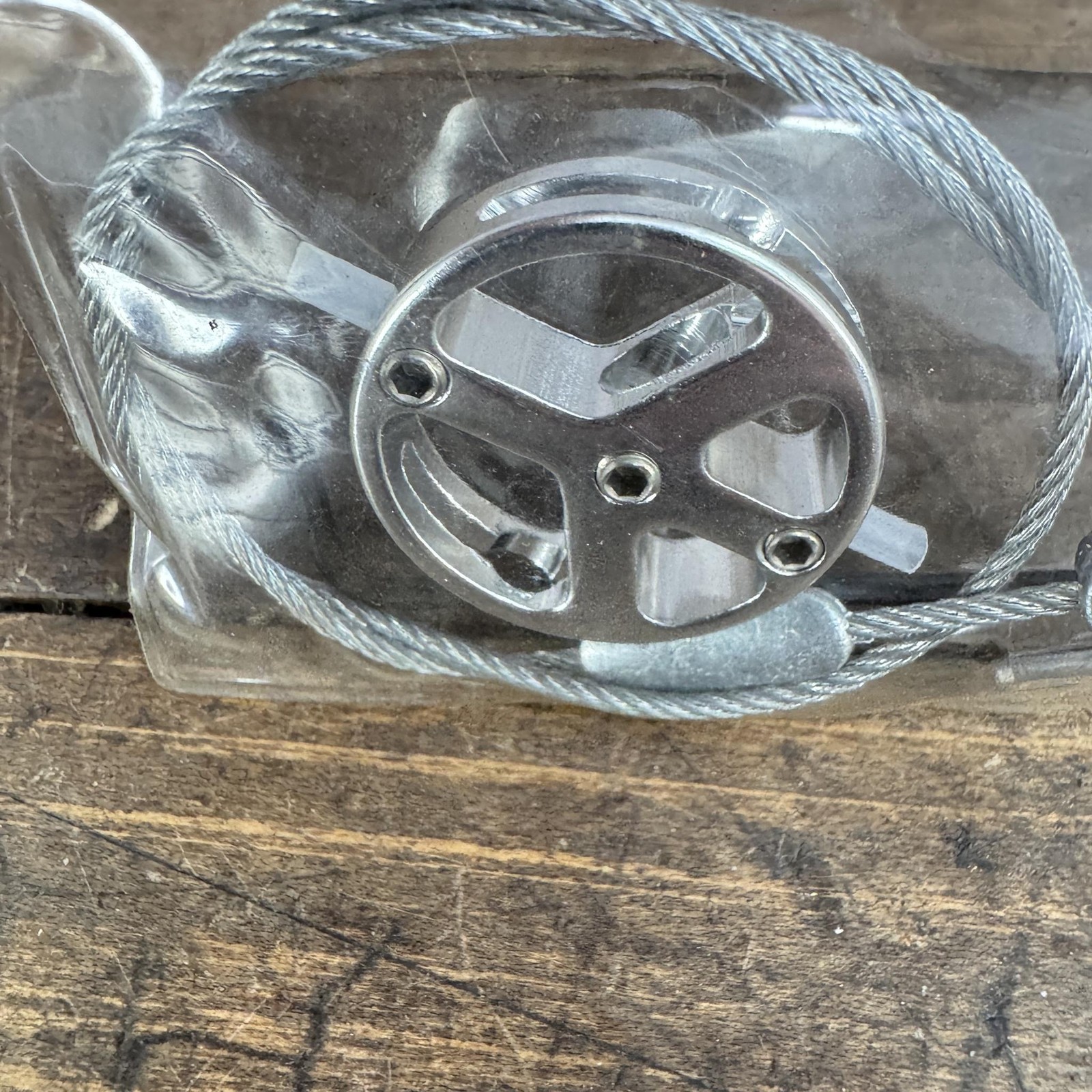 Vintage Brake Cable Hanger Peace Sign NOS Silver Mojo Straddle BMX 90s MTB