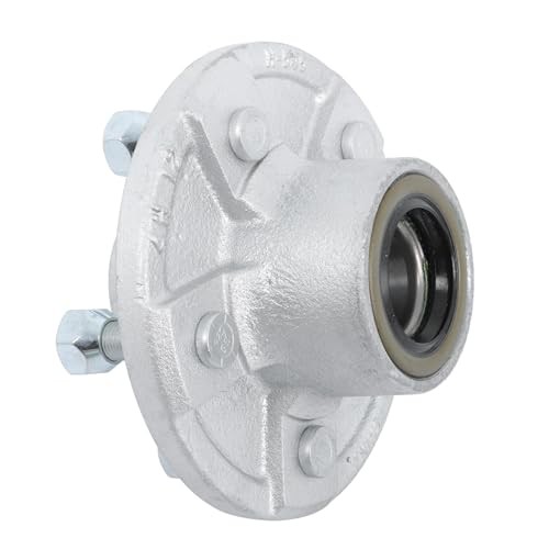 5 Lug 4.5Inch Galvanized Trailer Hub Kit for 3500lbs 1-1/16Inch to 1-3/8Inch
