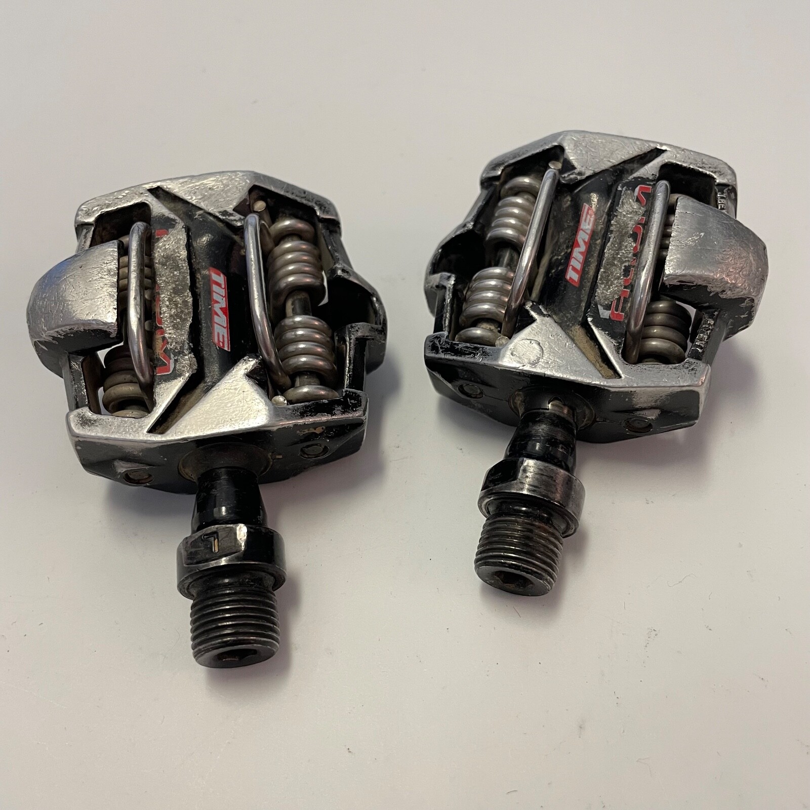TIME ATAC Alium Clipless Pedals Mountain Bike mtb Vintage