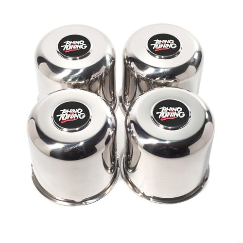 4 PCS 5.12 in Stainless Steel Wheel 5.12″ Center Hole, 4.95″ Height Chrome