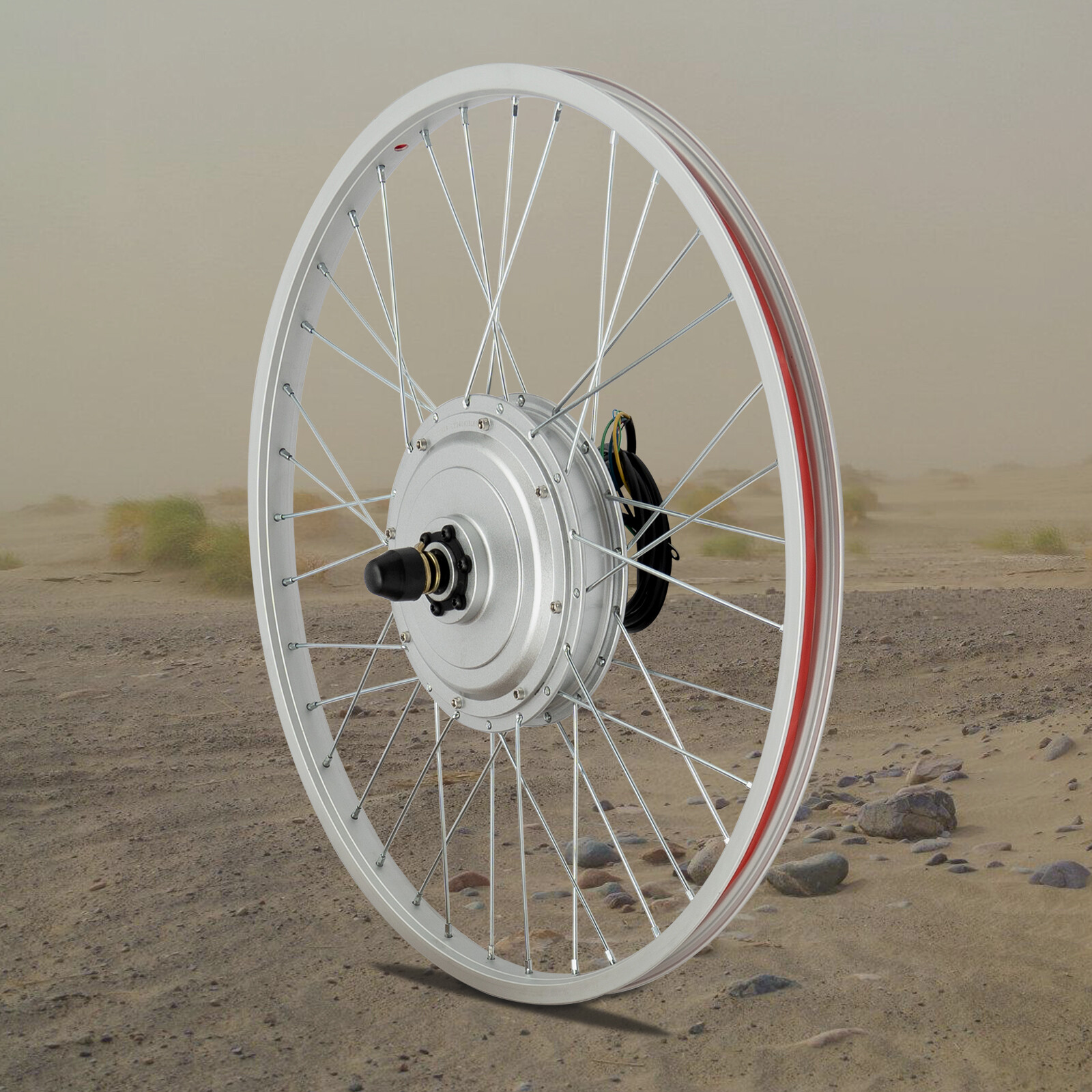 24″ 36V 750W Electric Bicycle Conversion Kit Front Wheel Kit Ebike Hub Motor Set