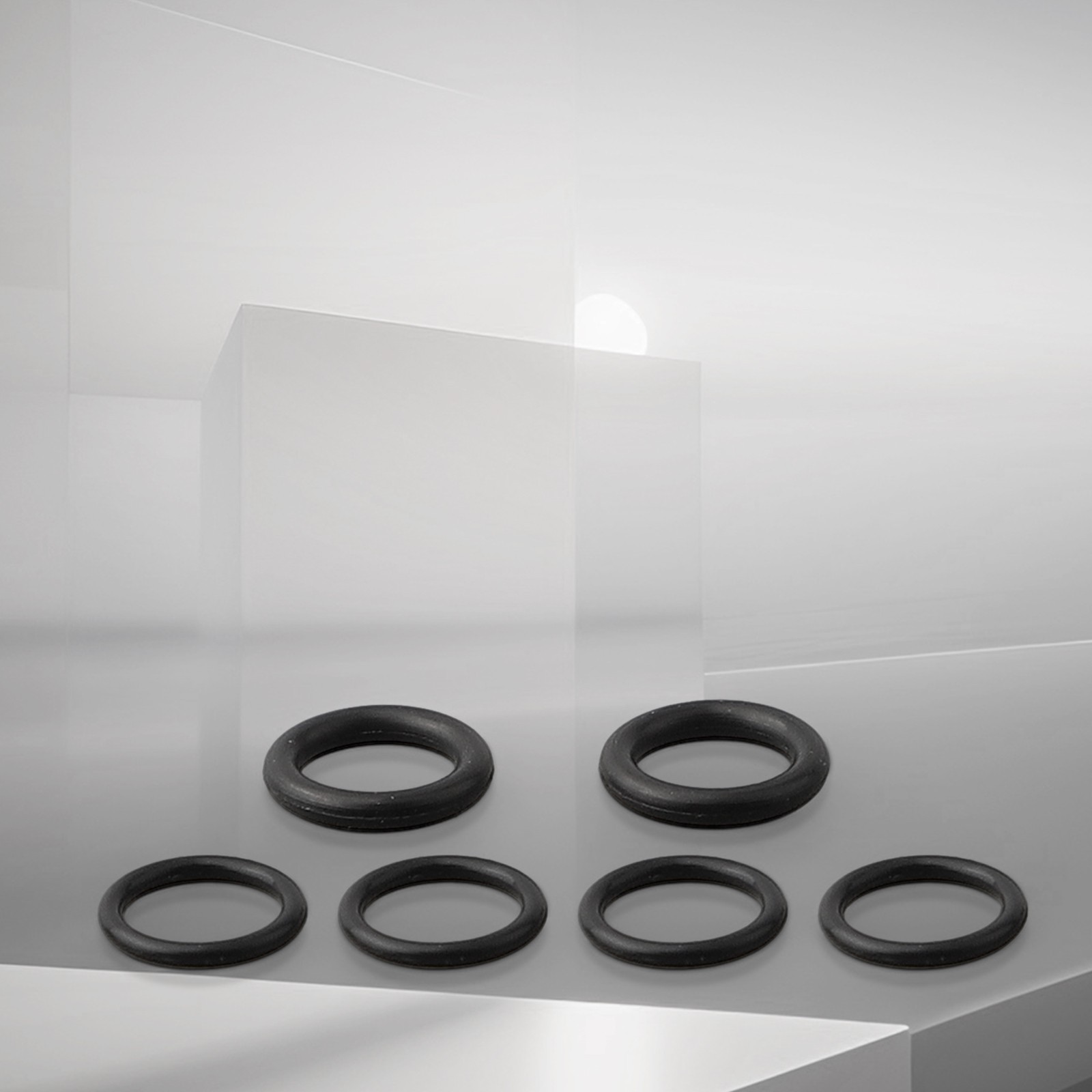 Practical Bike O-Ring Gasket 6pcs/set 8/9mm Black Disc Brake Five-wire Body