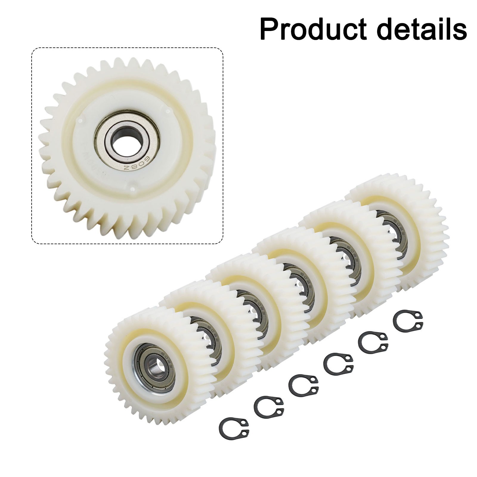 Plantary Gar Hub Motor for Bike 6PCS Nylon Gears with 608 Bearings