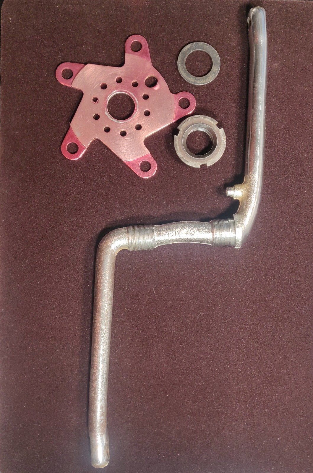 DK-180 Cr-MO Crank with Removable Chainring Spider BCD110 5 bolt Adapter BMX