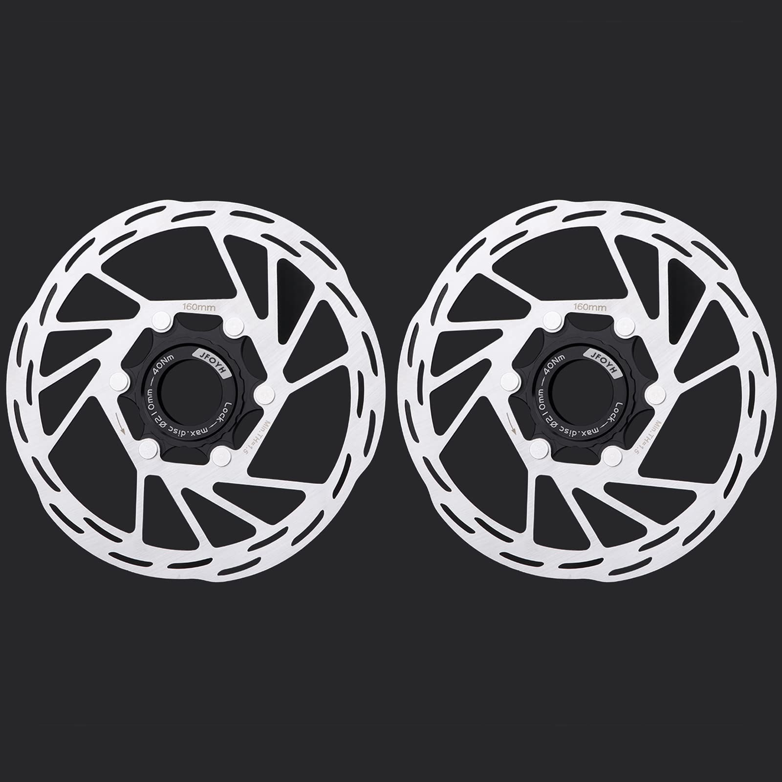JFOYH 180mm Centerlock Disc Brake Rotor – High Strength, 1.8mm Thickness